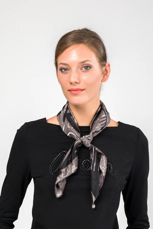 Foulard Anekke Pure con fantasia floreale