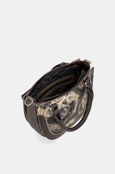 Anekke borsa a tracolla con manici e chiusura a zip