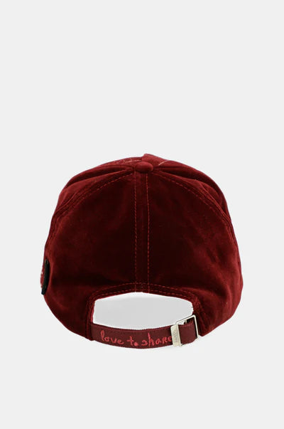 Cappellino Anekke donna in velluto con ricamo