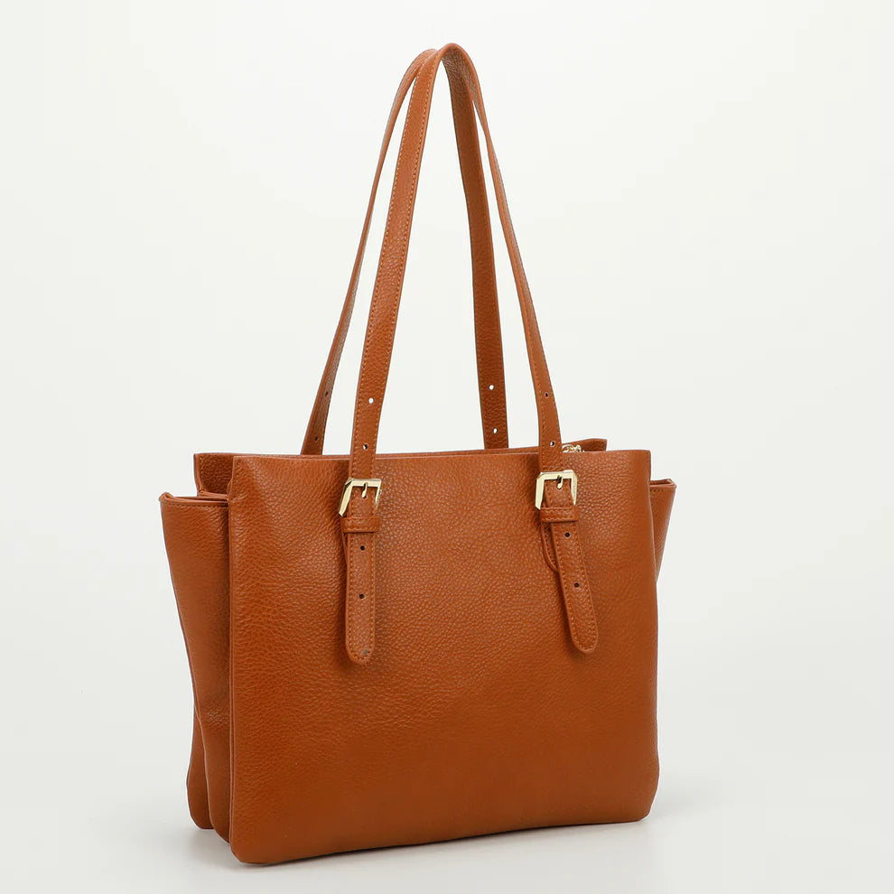 Borsa shopper con fibbie decorative Mimi Mua