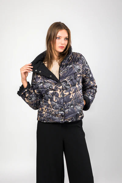 Piumino Anekke imbottito fantasia