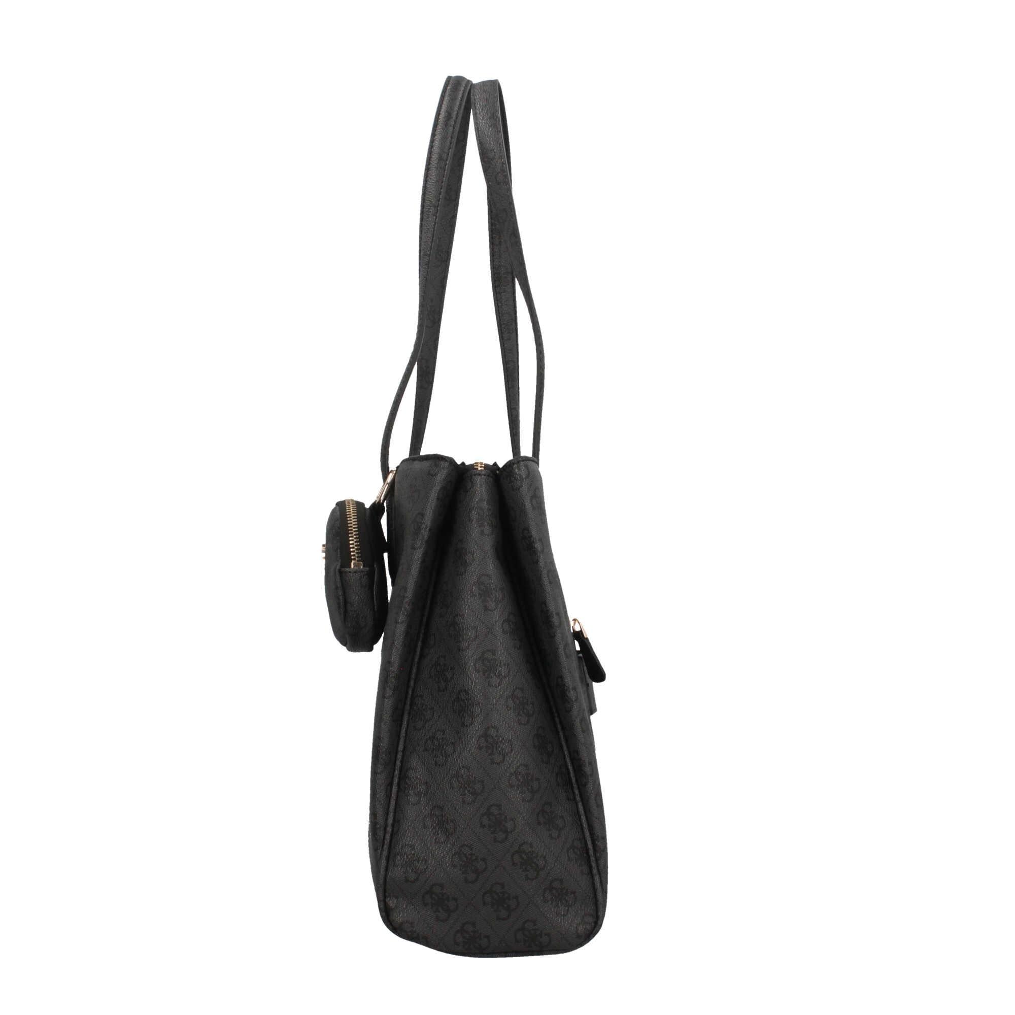 Borsa Tote Guess Monogram in Stile Classico con Charm Rimovibile