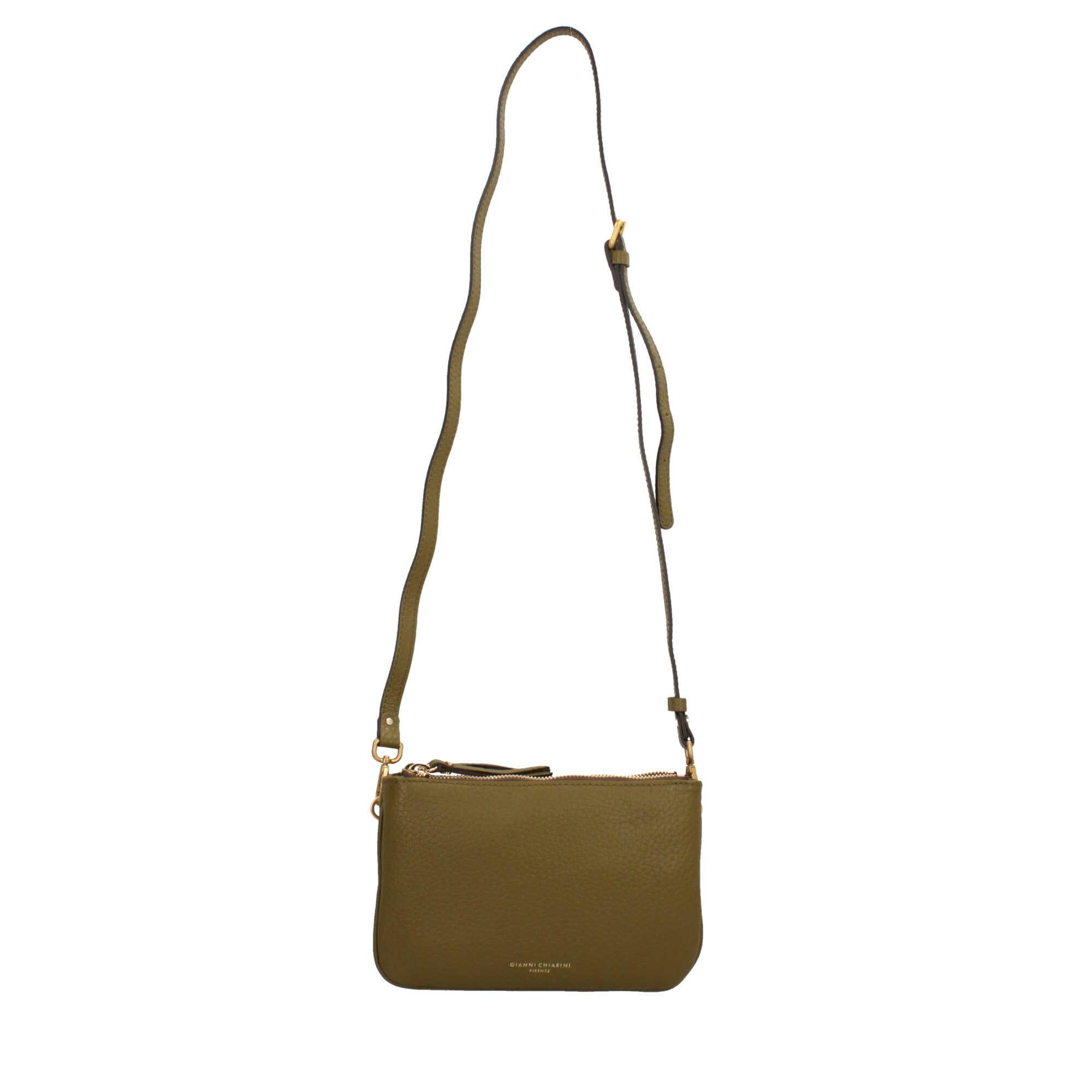 Gianni Chiarini Frida Borsa a Tracolla Casual in Pelle Grana Maxi