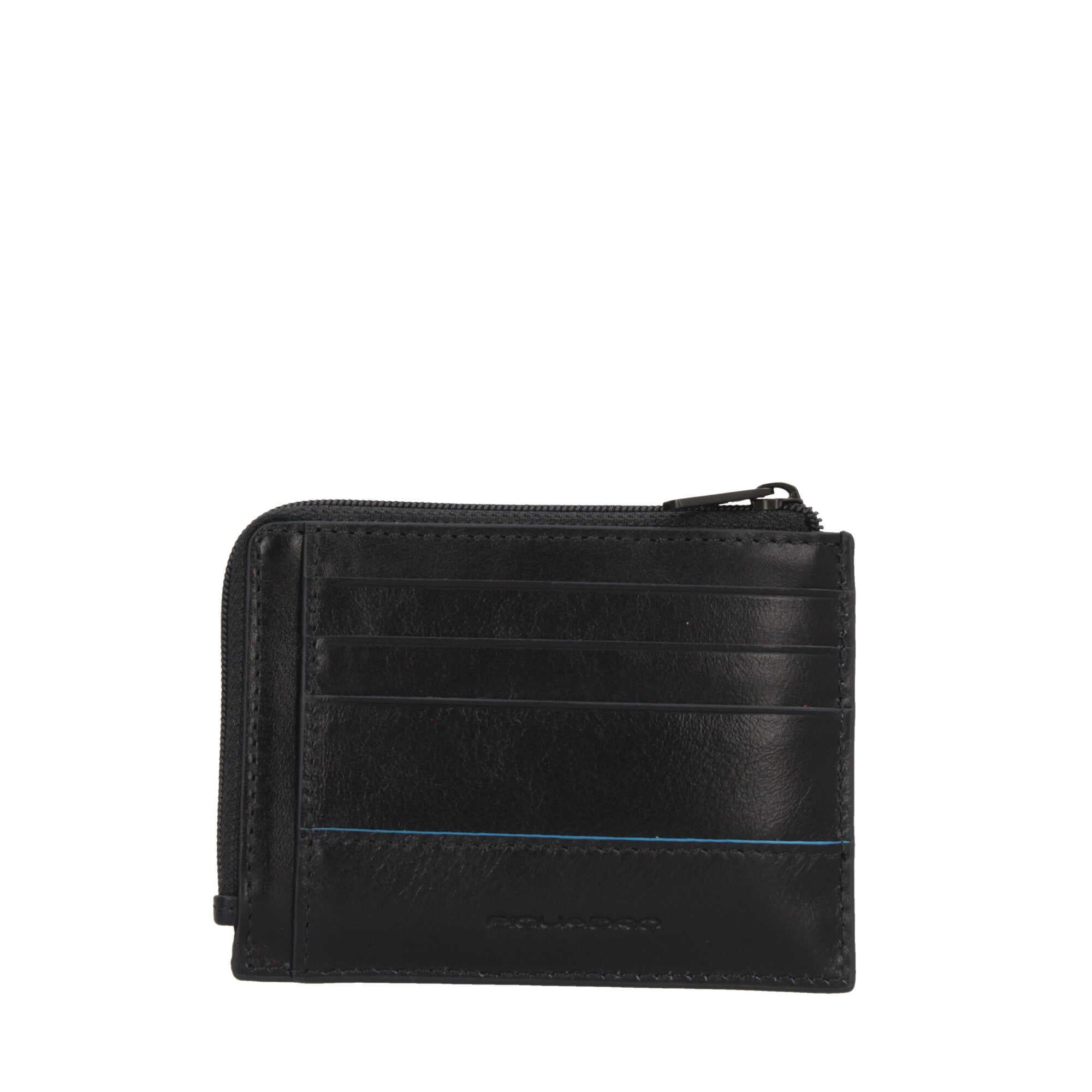 Portamonete in Pelle "Blue Square Piquadro