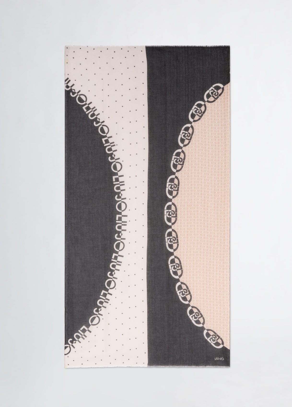 Foulard Donna Liu Jo con Fantasia Geometrica e Bordo Rifinito