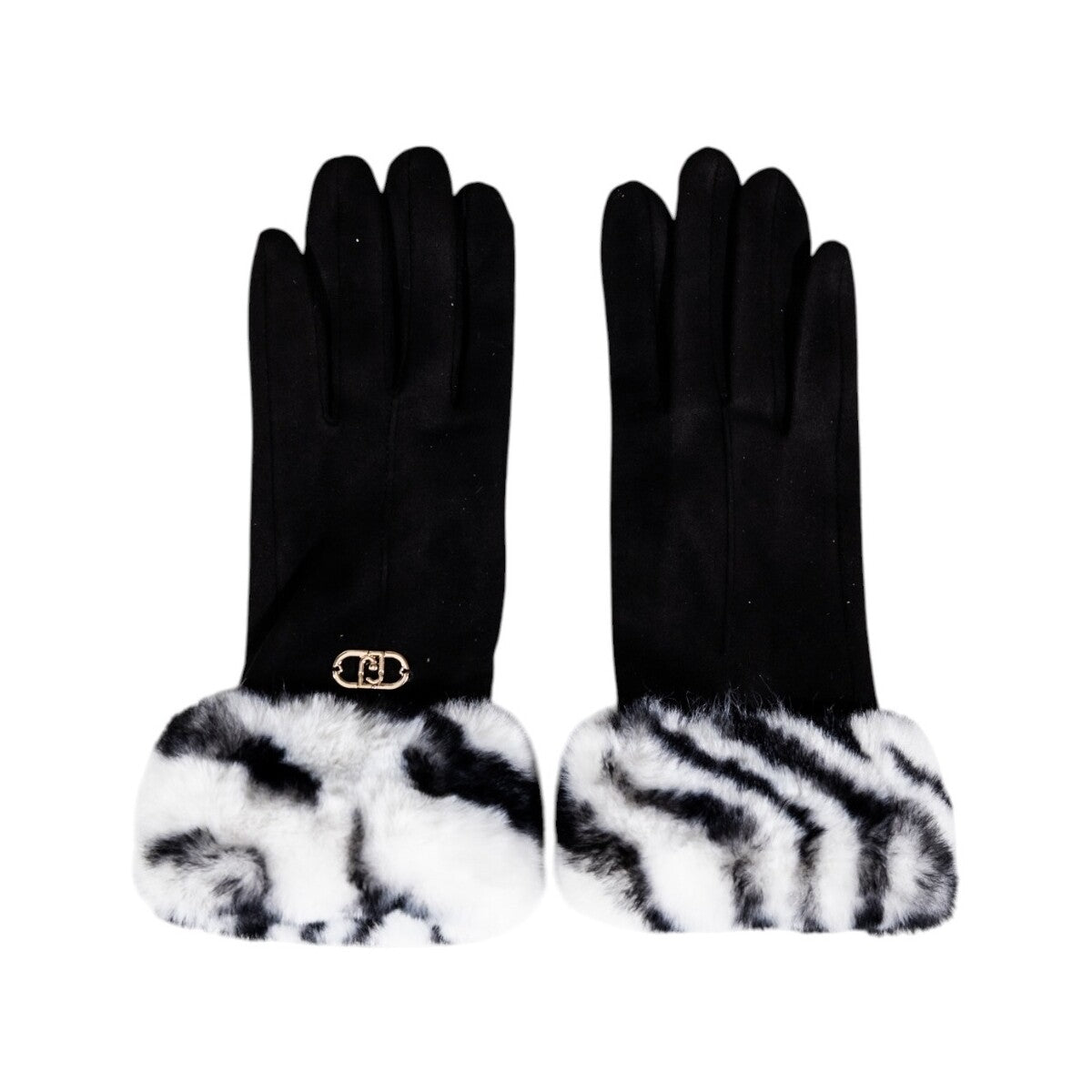Guanti Liu Jo con polsini in eco-pelliccia