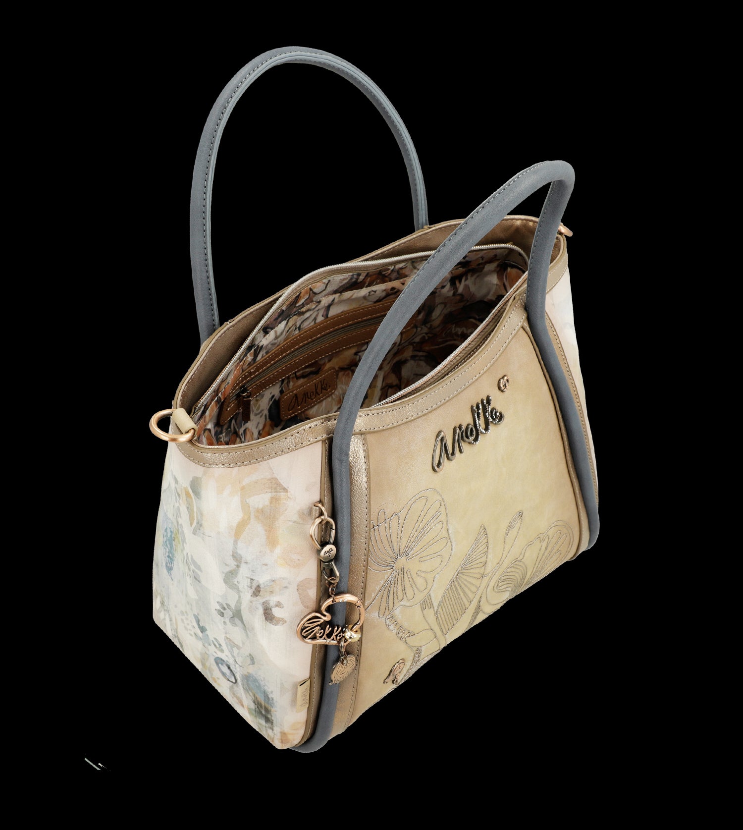 Borsa Anekke elegante e spaziosa con doppio manico e tracolla
