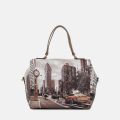 Ynot borsa Boston con doppi manici