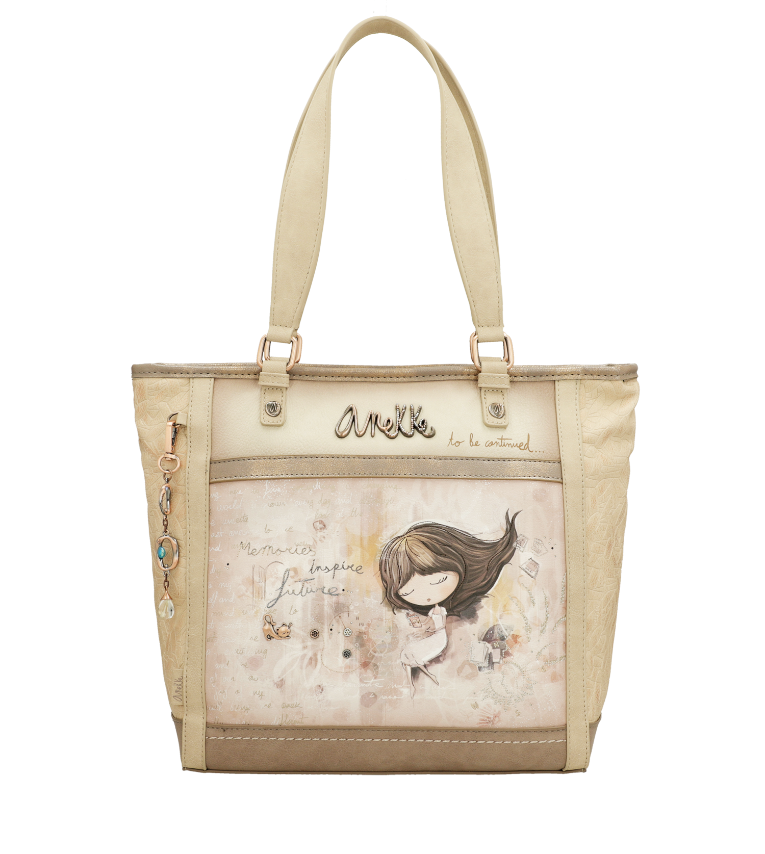 Borsa shopper Anekke ampia e raffinata con dettagli unici Beige TU | Giò Fashion