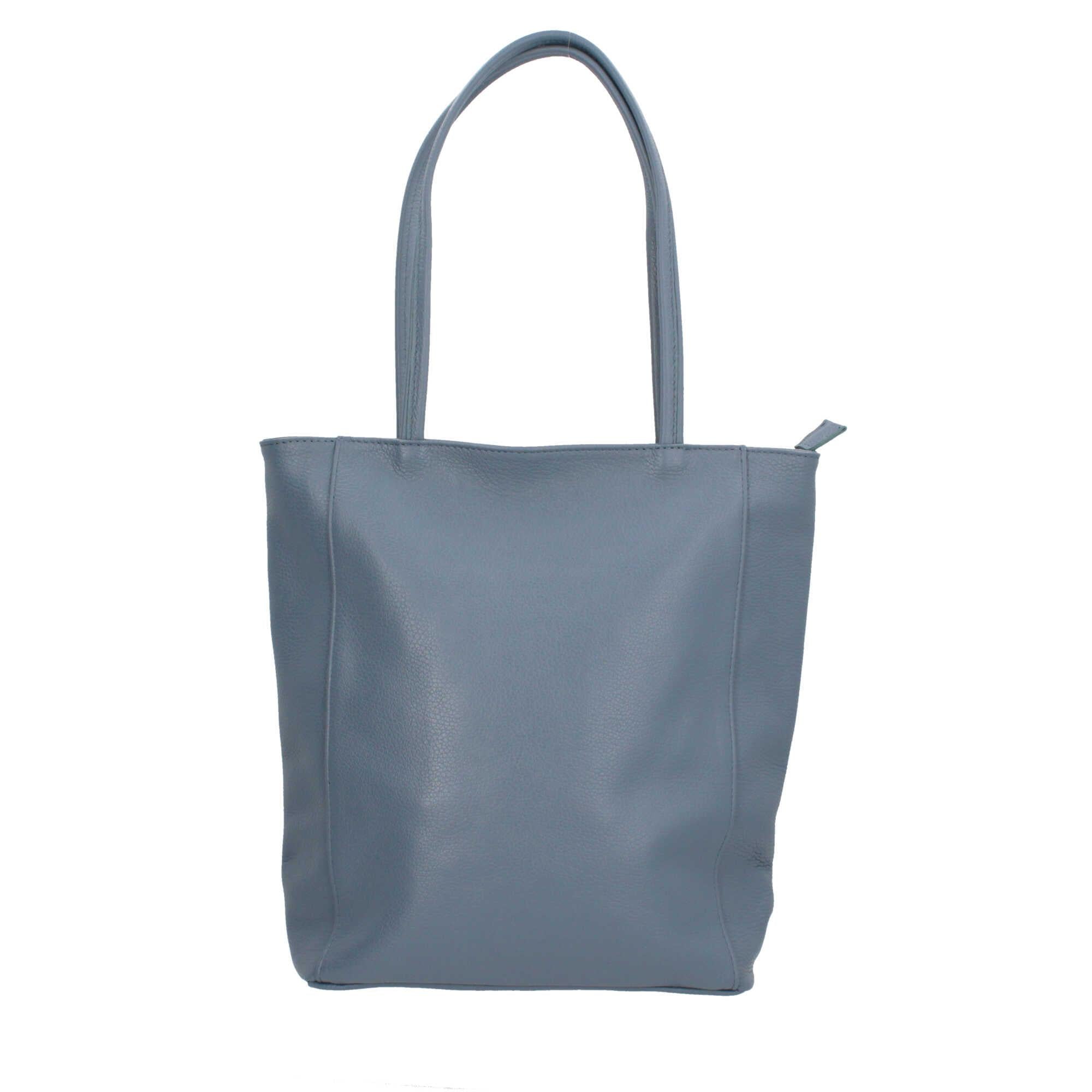 Borsa shopping con chiusura zip Made in italy
