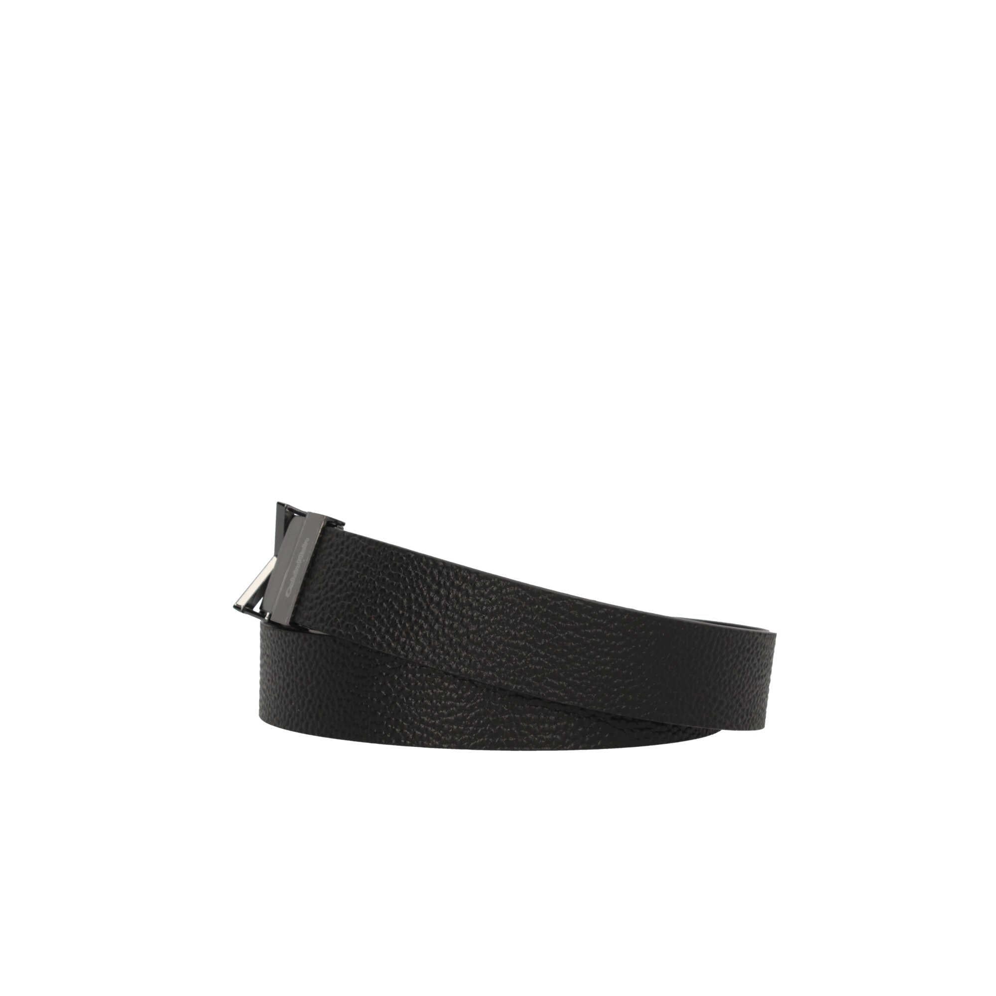 Cintura Calvin Klein Reversibile in Pelle con Fibbia Logo Metallico