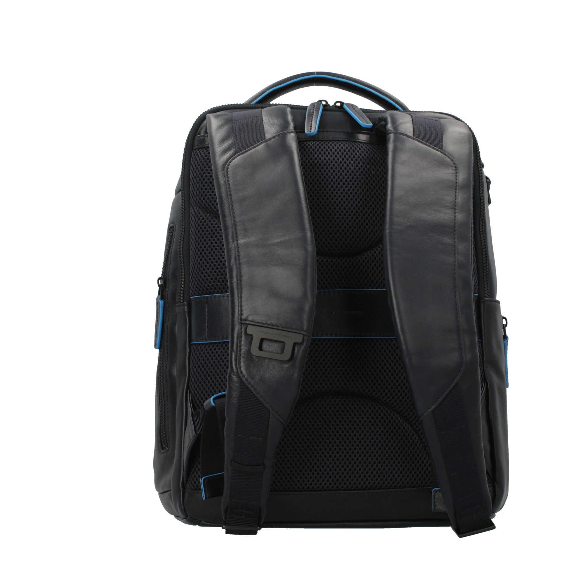 Zaino portacomputer in vera pelle Blue Square