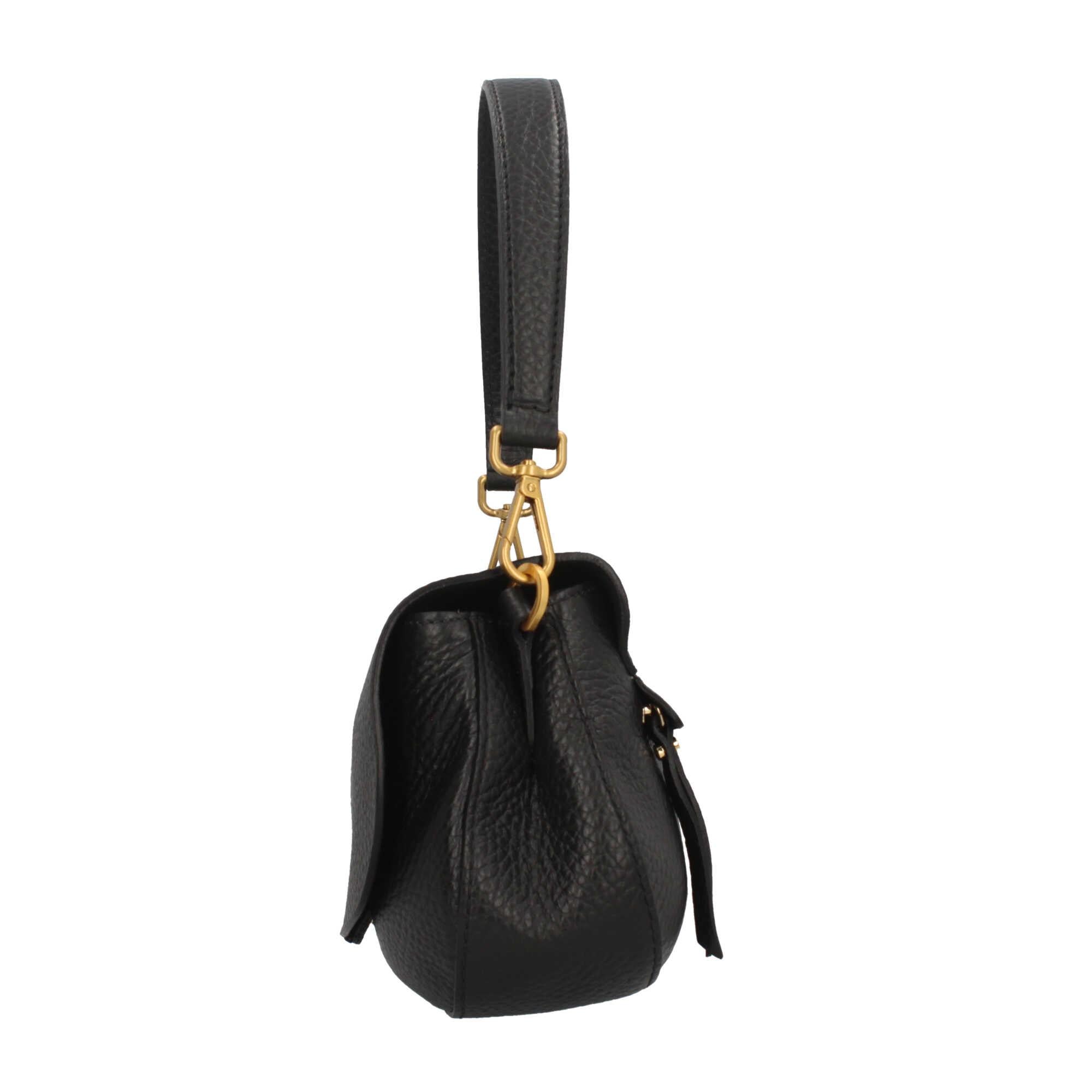 Gianni Chiarini Helena Round Borsa a Tracolla Glamour in Pelle Grana M