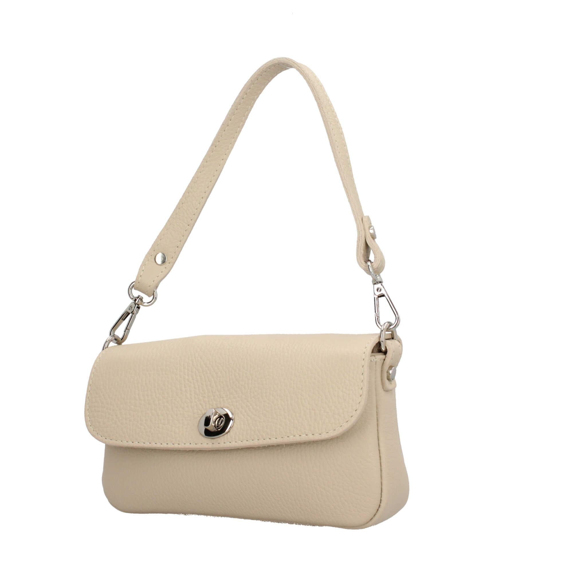 Borsa a spalla in vera pelle Made in Italy