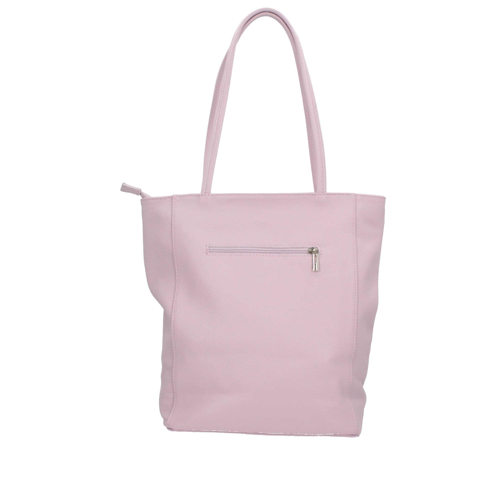 Borsa shopping con chiusura zip Made in italy
