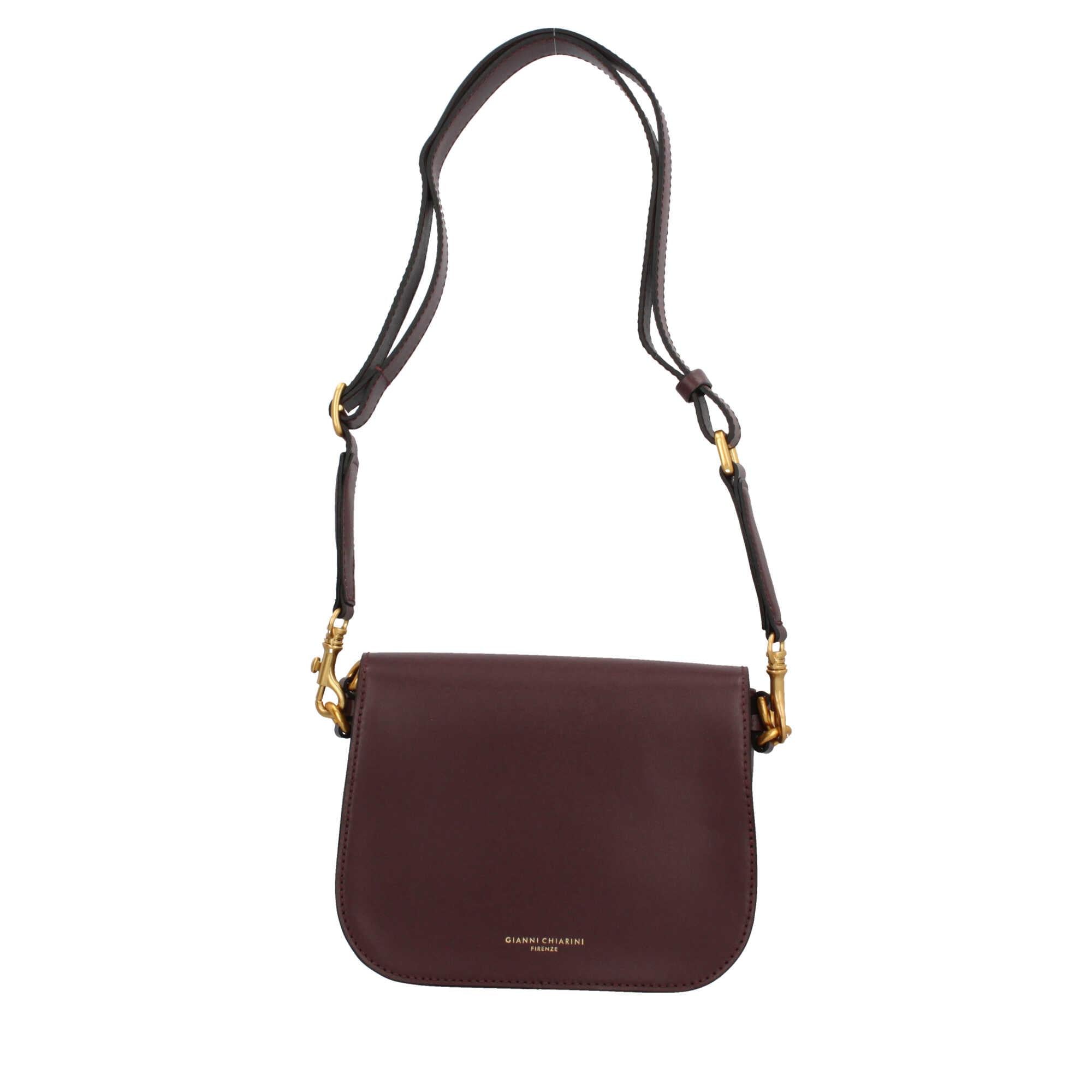 Gianni Chiarini Meg Borsa a Tracolla in Pelle Scamosciata con Charm in Metallo