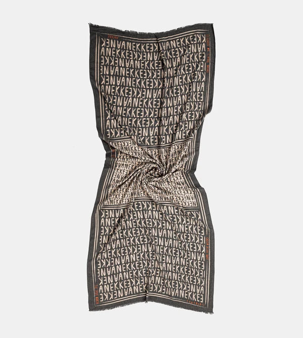 Sciarpa Anekke rettangolare con motivo geometrico logato