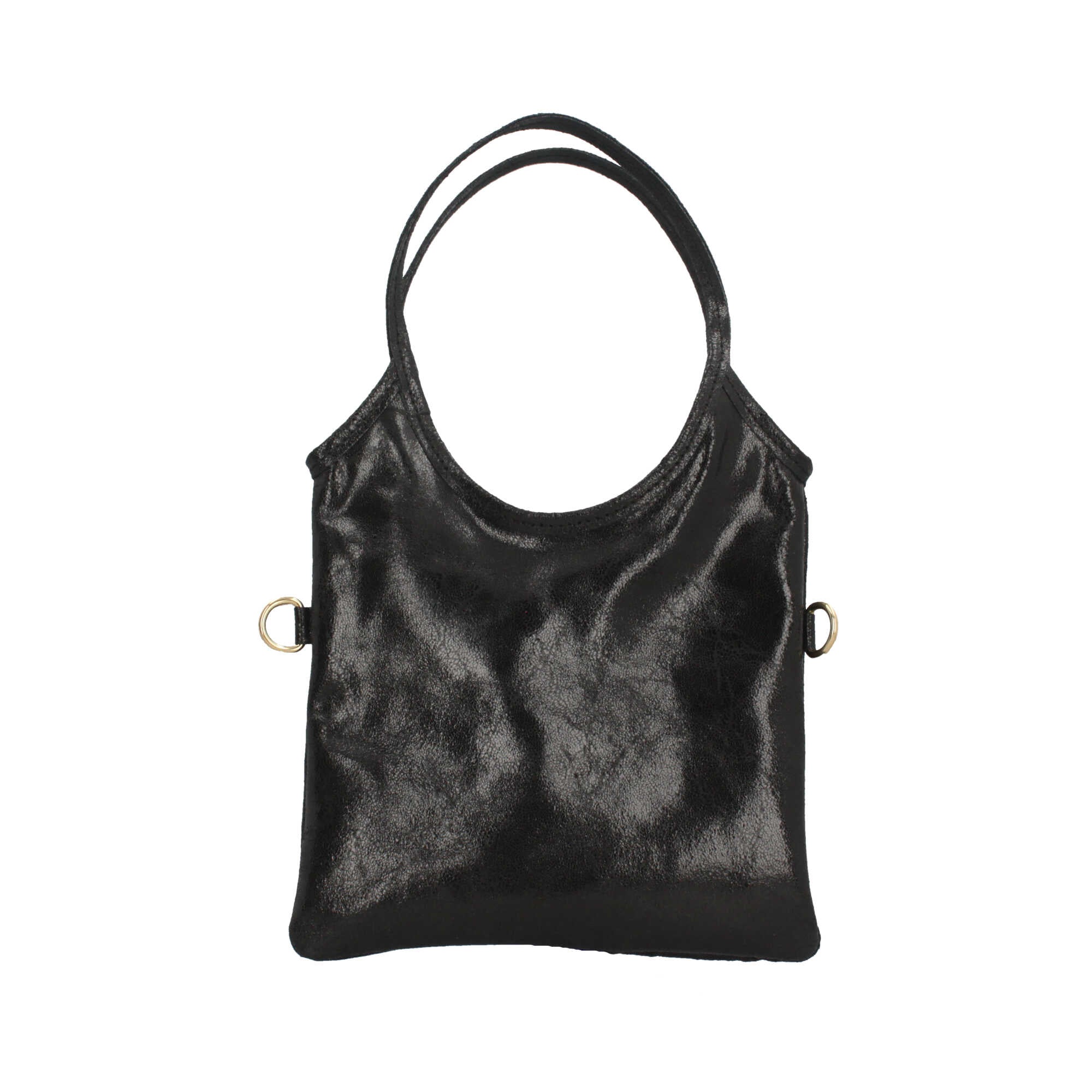 Borsa a mano in pelle Made in Italy con design sottile e moderno