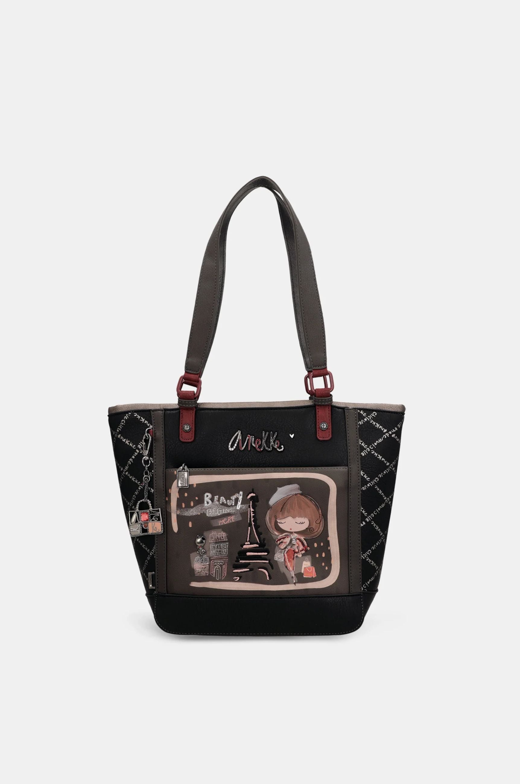 Borsa shopping Anekke City Moments con doppio manico Nero TU | Giò Fashion