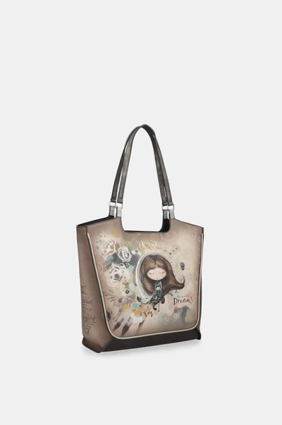 Shopper grande Anekke The World of Dreams con doppi manici