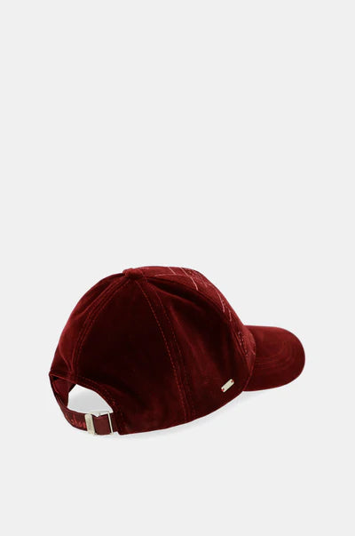 Cappellino Anekke donna in velluto con ricamo