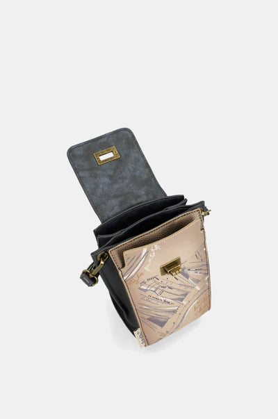 Borsa a tracolla piccola Anekke Contemporary con patta e tracolla regolabile