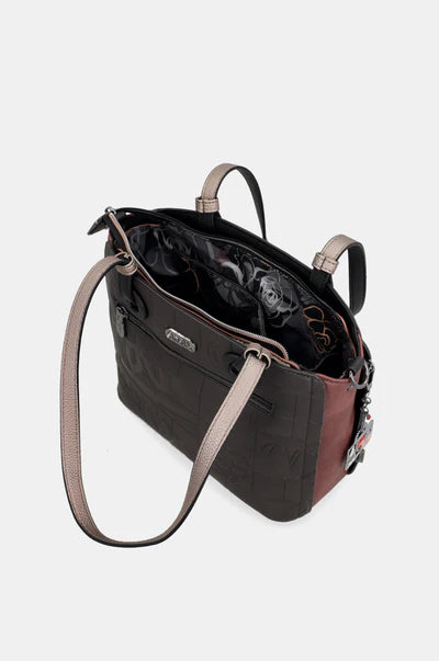 Borsa shopping Anekke con doppio manico e stampa creativa