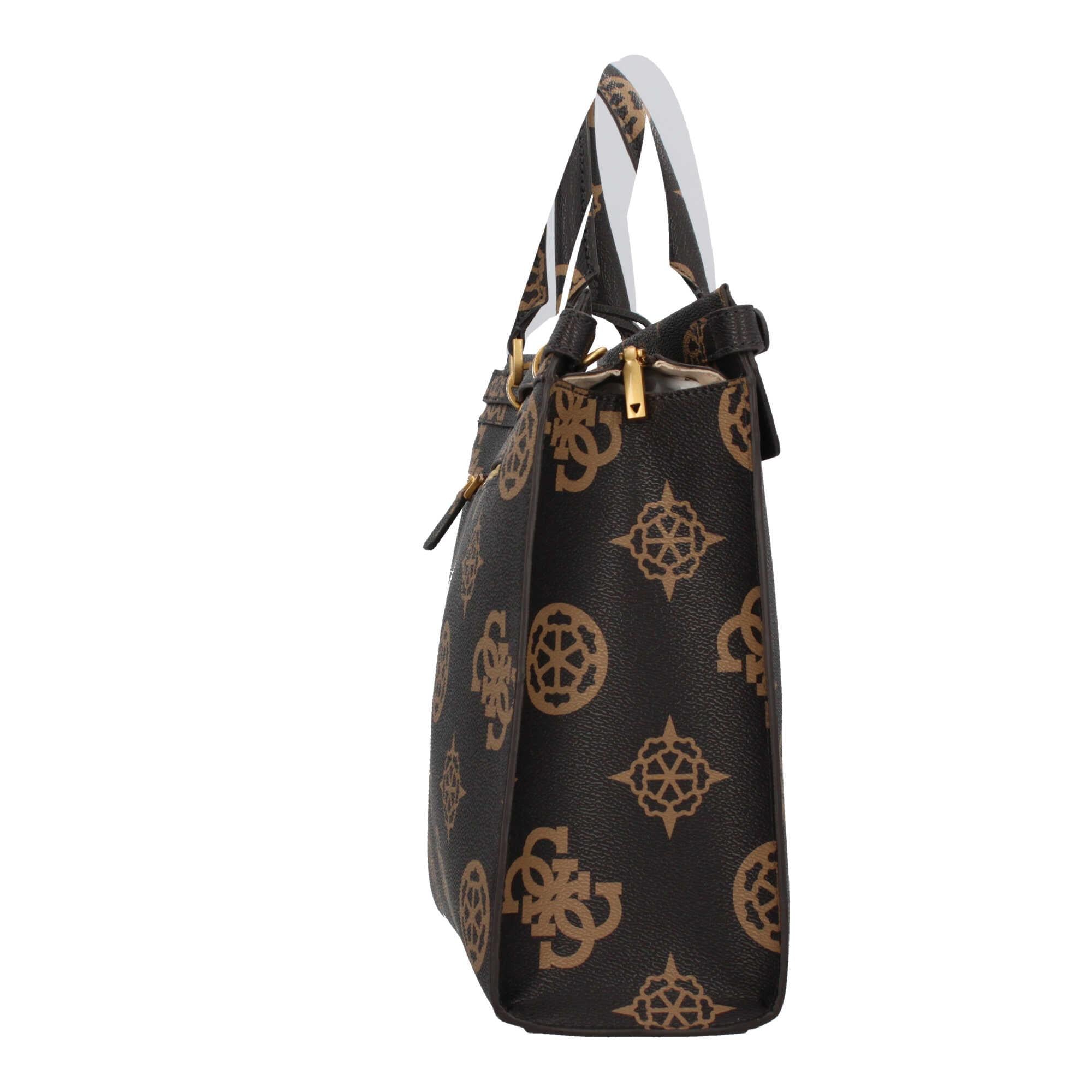 Borsa a Mano Elegante Guess in Tinta Chiara con Monogramma