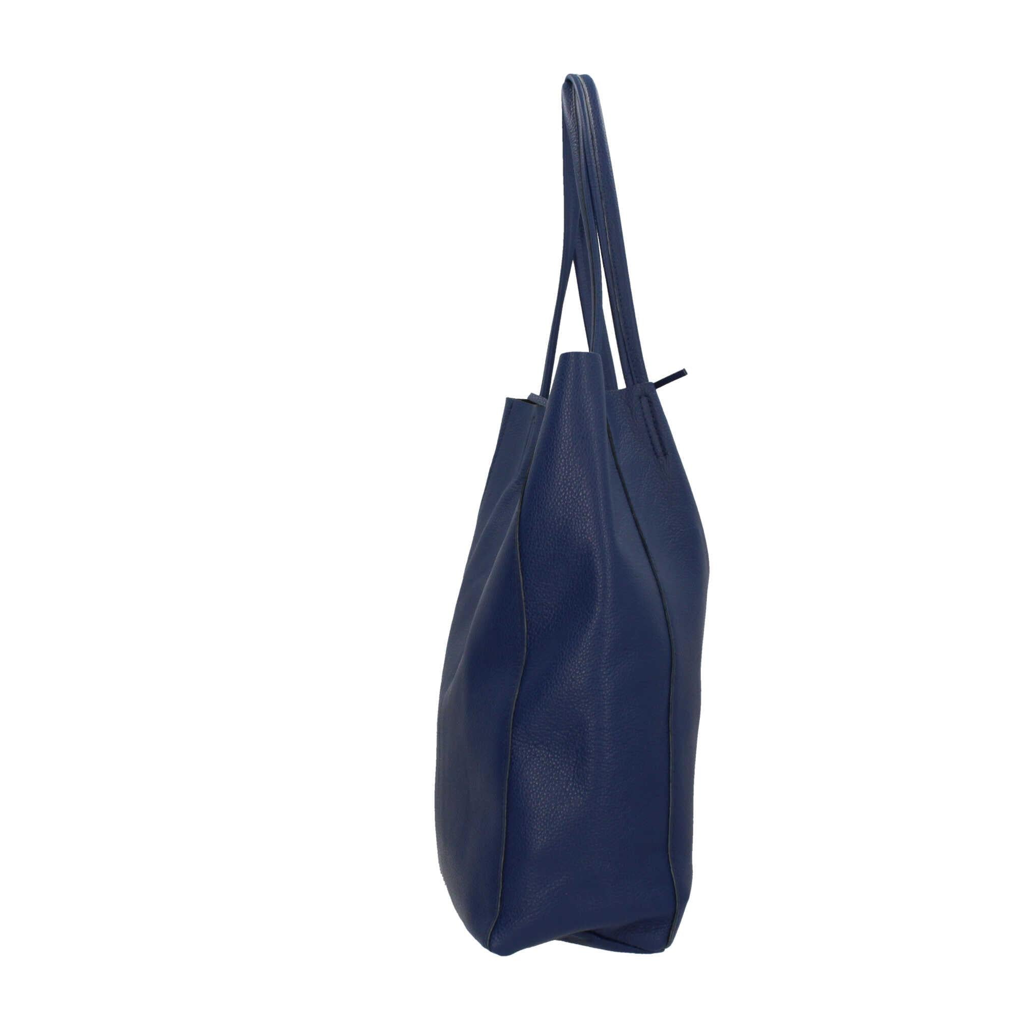 Borse shopping a spalla in vera pelle Made In Italy