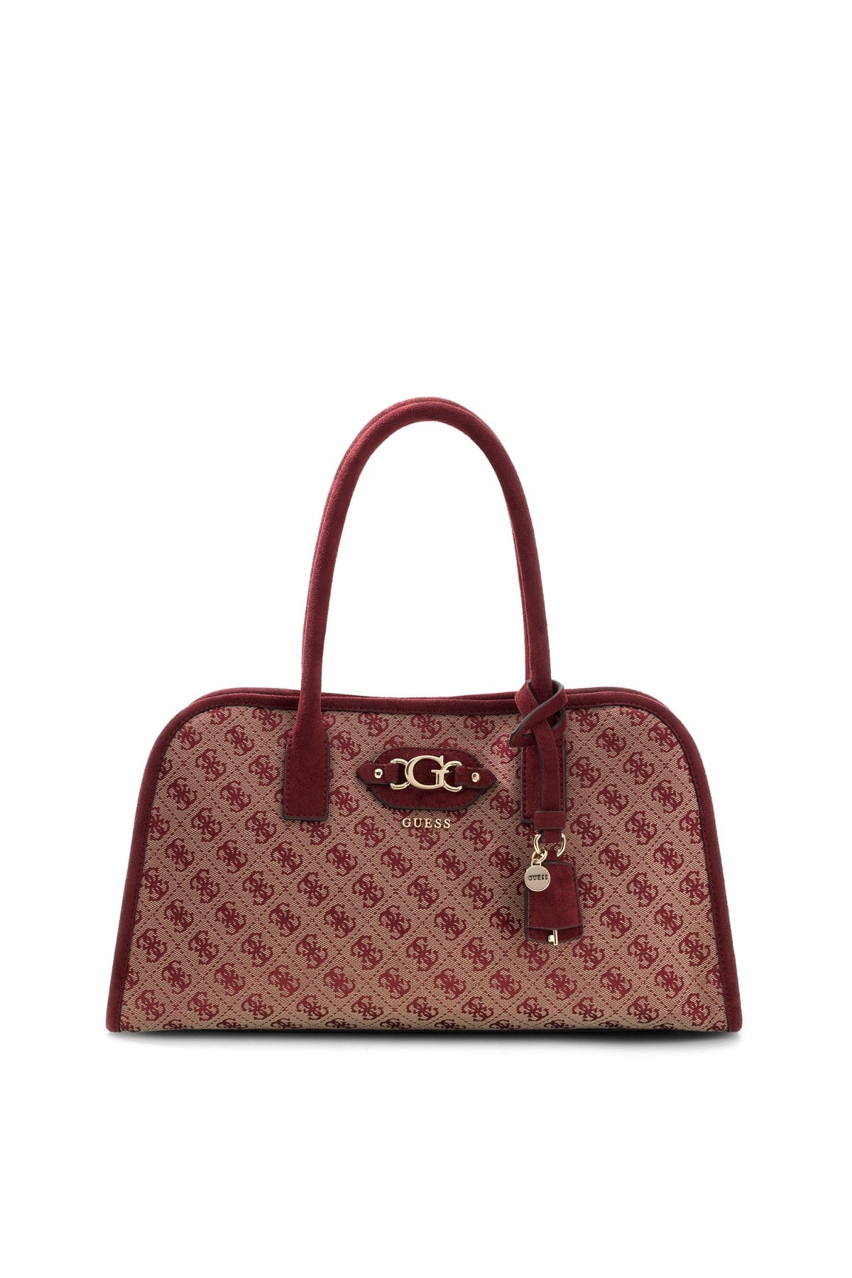 Borsa a Mano Donna Guess con Doppio Manico e Chiusura Zip