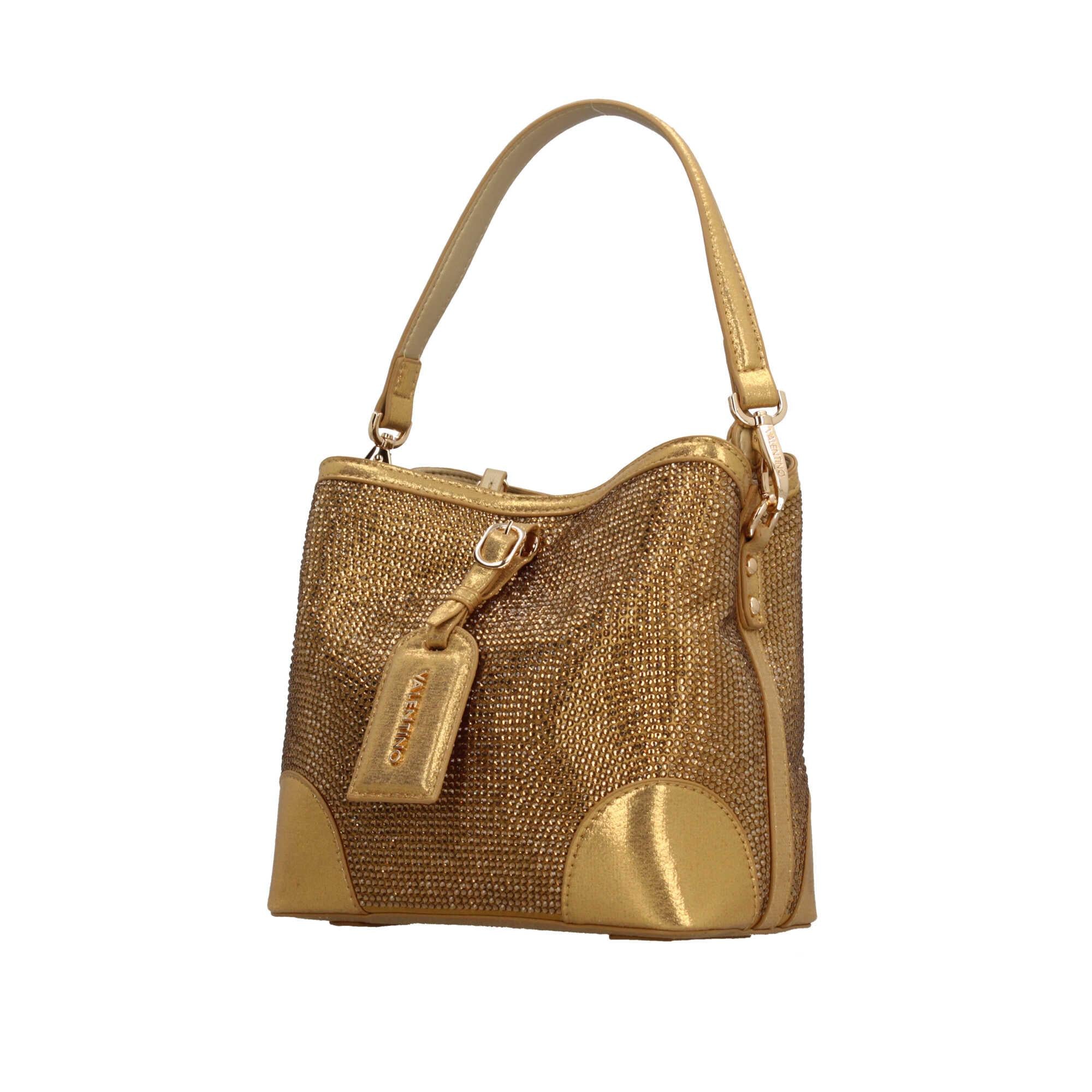 Borsa a secchiello Valentino con dettagli scintillanti e tracolla removibile