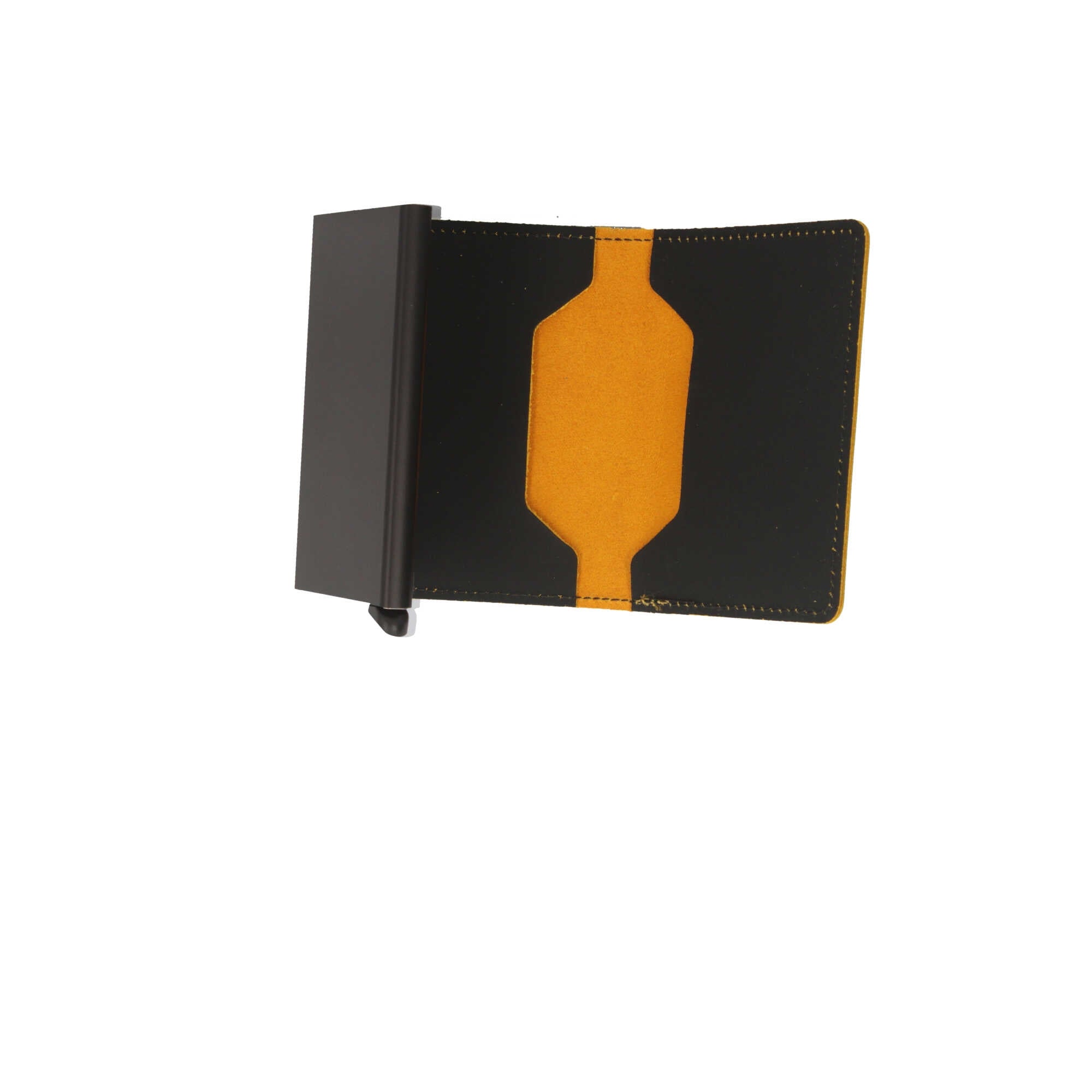 Secrid Miniwallet Elegante con Cuciture a Contrasto e Protezione RFID