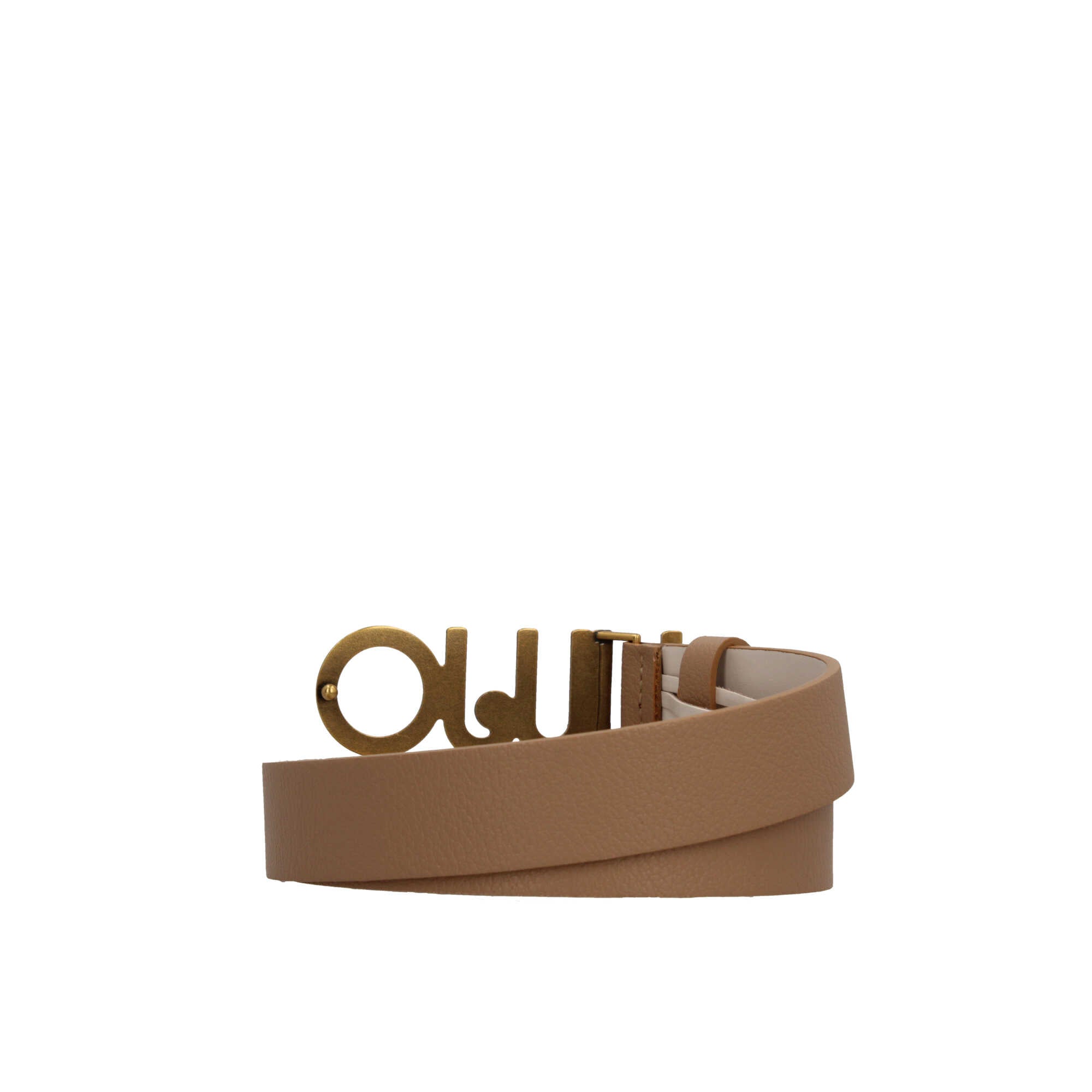 Cintura Donna Liu Jo con Fibbia Logo Decorata Beige S | Giò Fashion