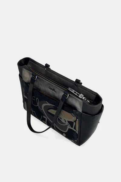 Shopper Anekke con doppio manico e grafica artistica