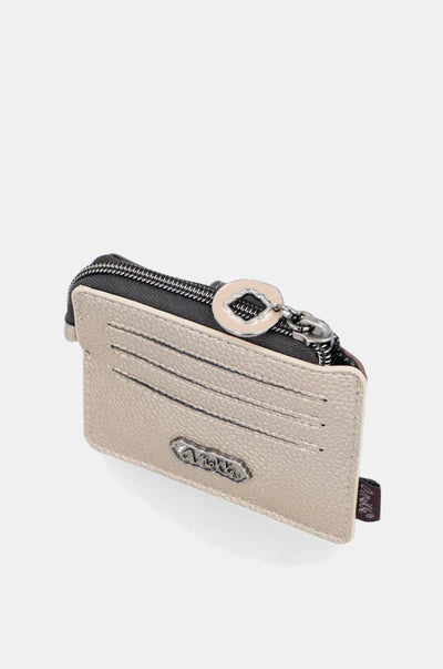 Portafoglio Anekke compatto con scritta Magic e chiusura a bottone