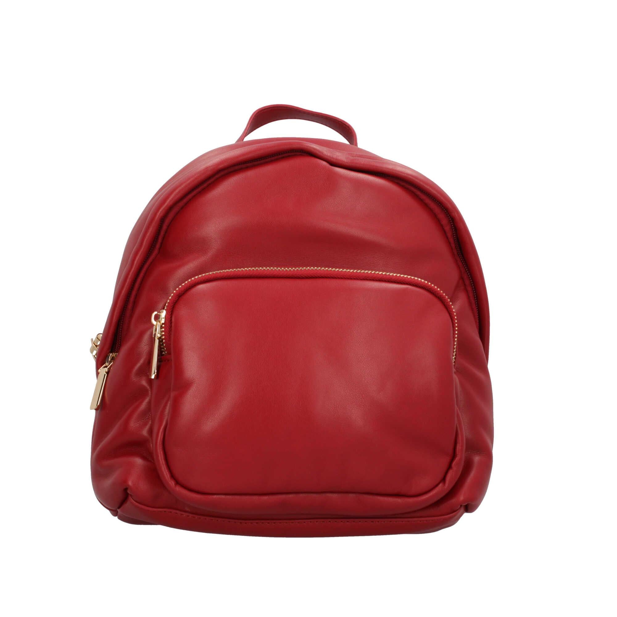 Zaino in vera pelle tondo made in italy