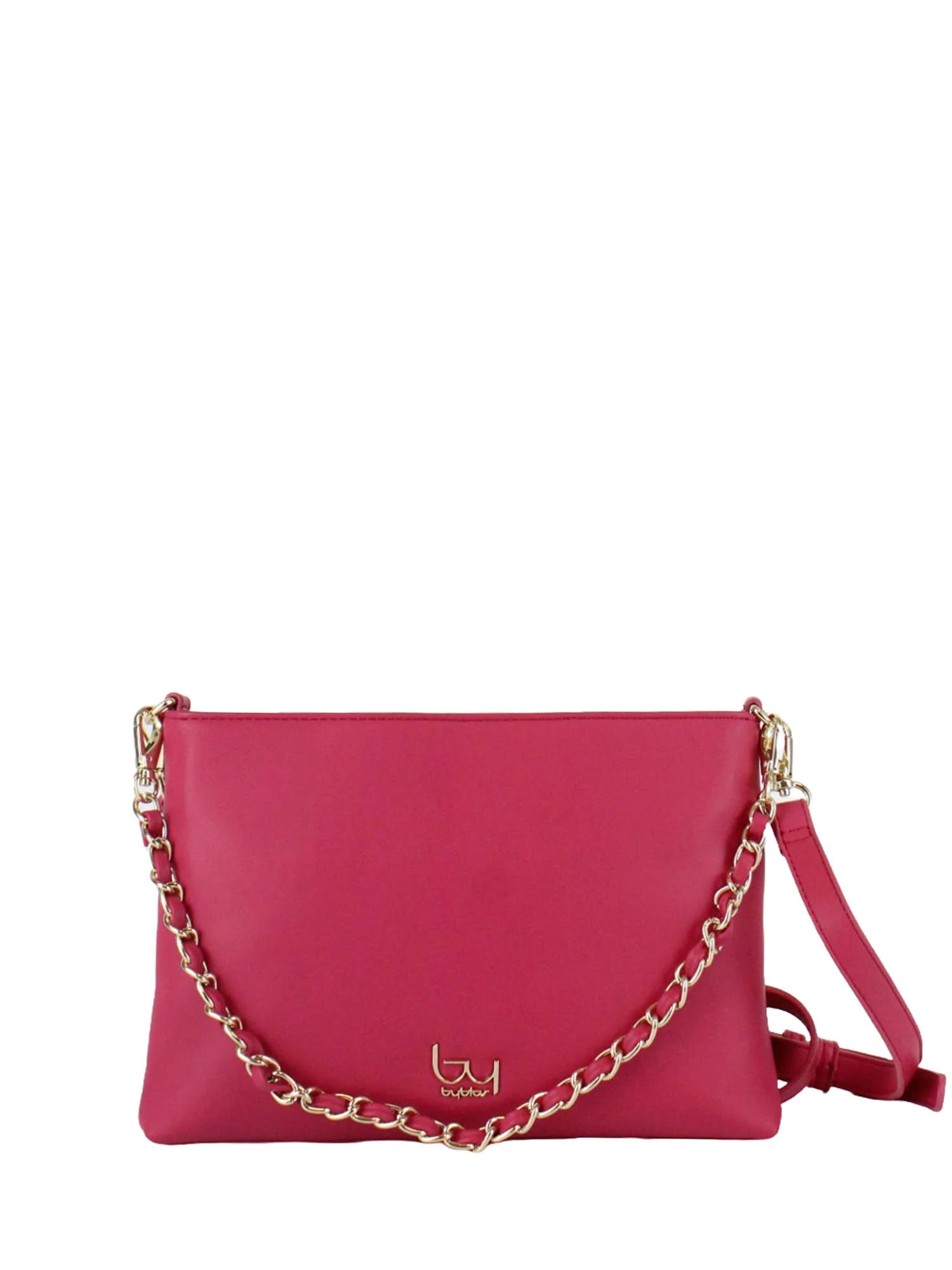 Borsa By Byblos a tracolla con catena dorata e logo frontale