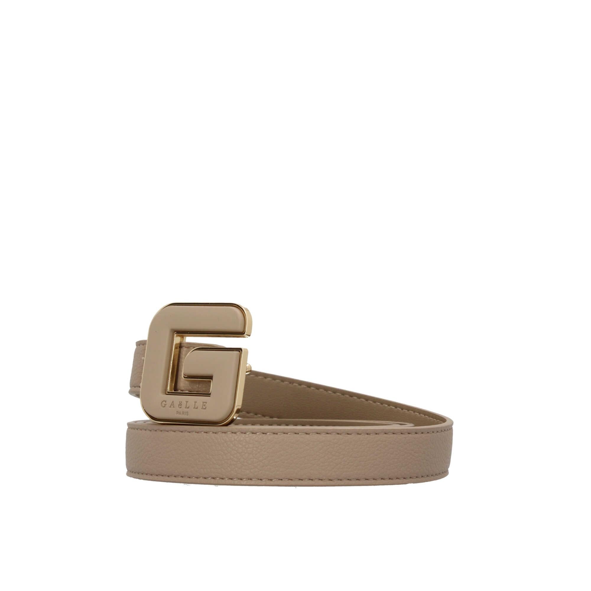 Cintura Gaelle Paris in ecopelle con fibia con logo