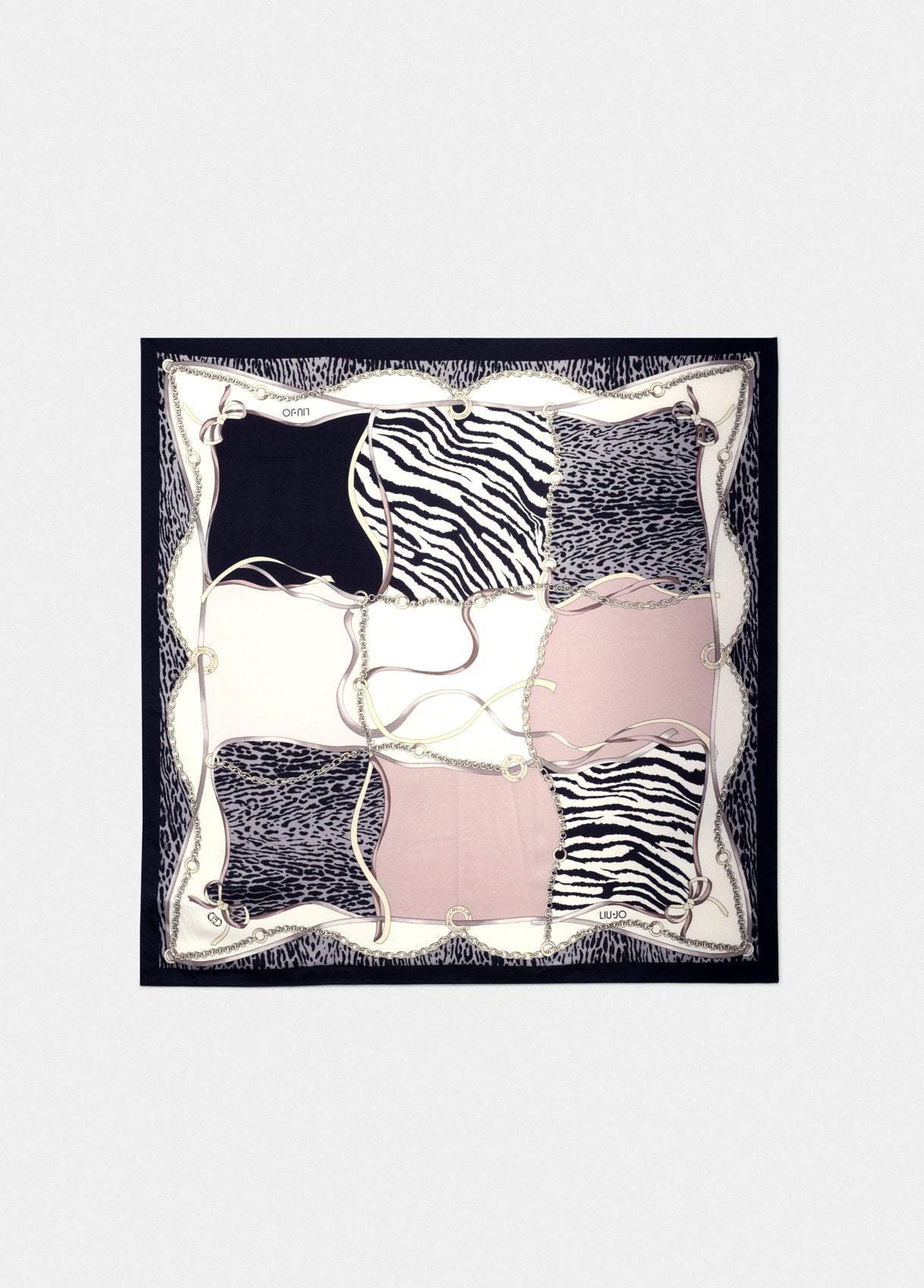 Foulard Liu Jo stampa animalier patchwork ZEBRATO TU | Giò Fashion