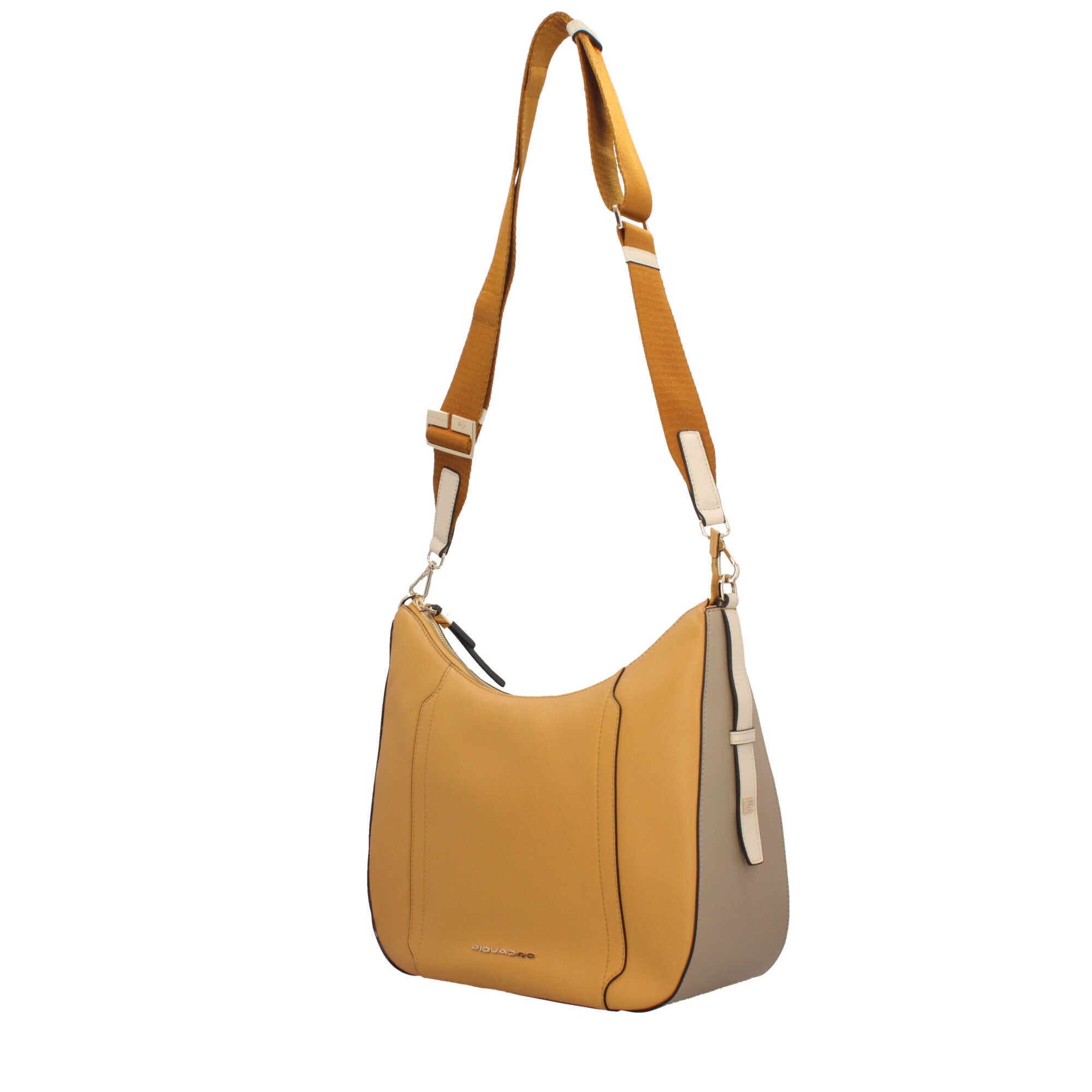 Piquadro borsa a tracolla in pelle con scomparto per iPad 10.2", Air 10.9" e Pro 11"