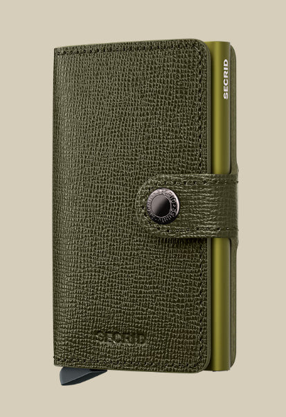 Secrid Miniwallet portafoglio compatto in pelle con protezione RFID