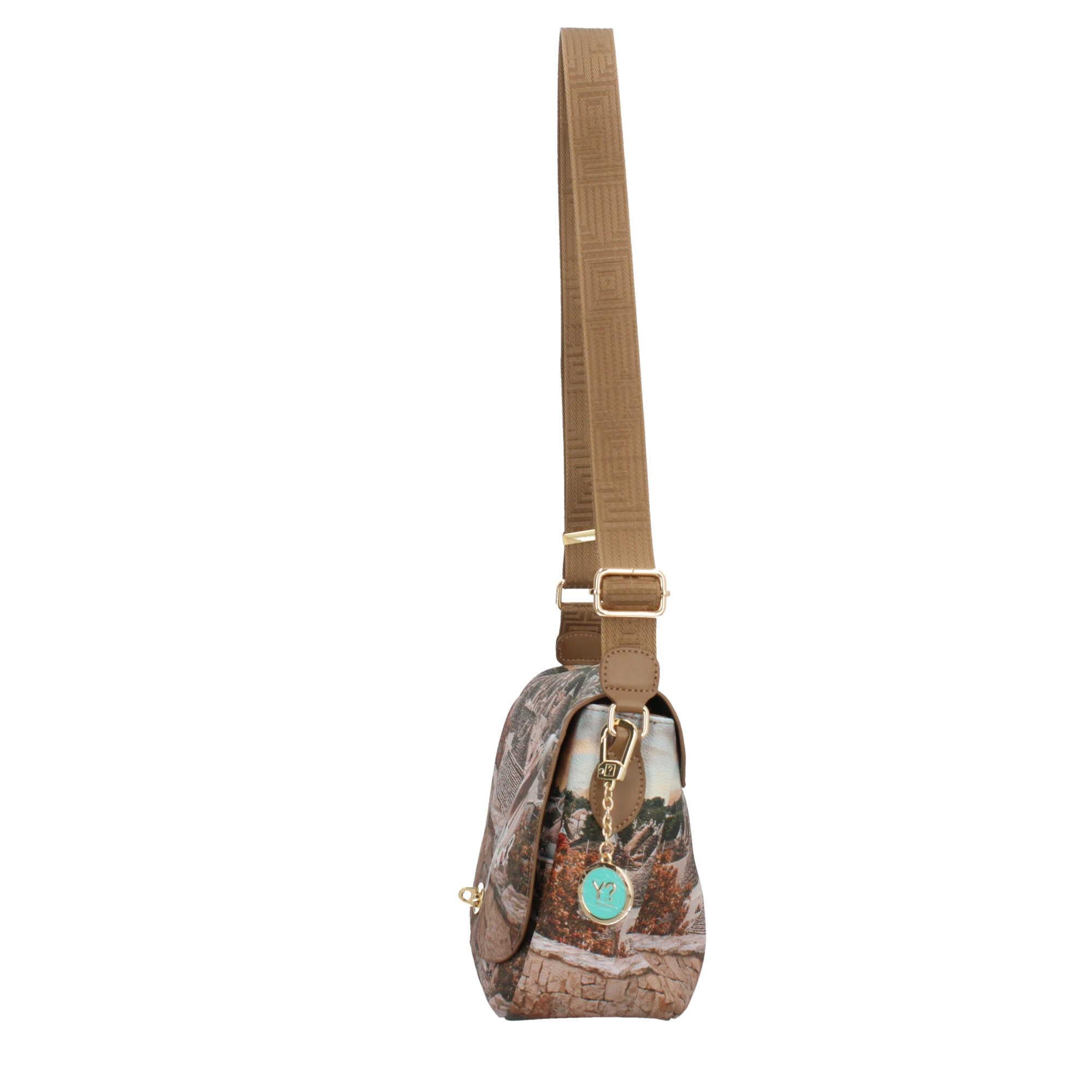 Borsa a Tracolla Y Not con Patta e Chiusura a Girello