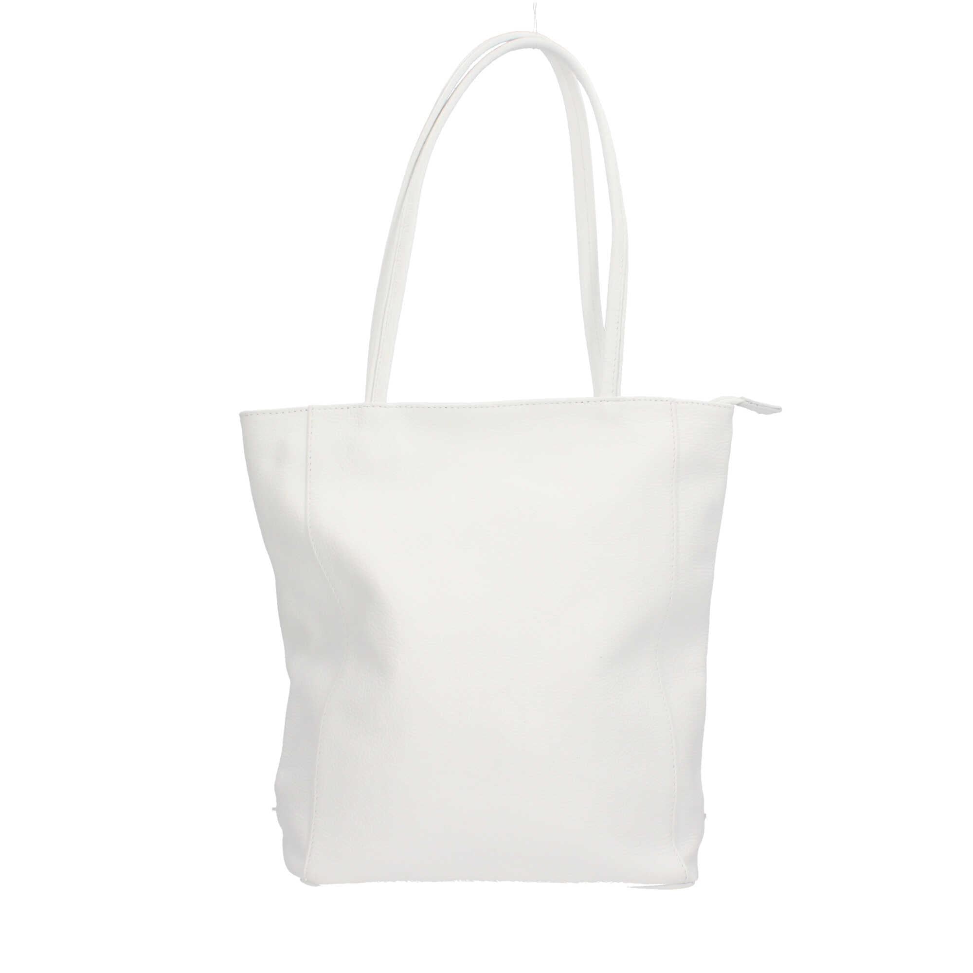 Borsa shopping con chiusura zip Made in italy