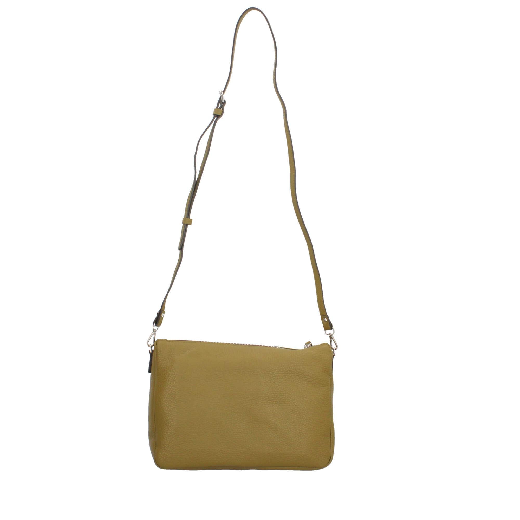Gianni Chiarini Essential - Borsa a Tracolla Minimalista in Pelle Grana