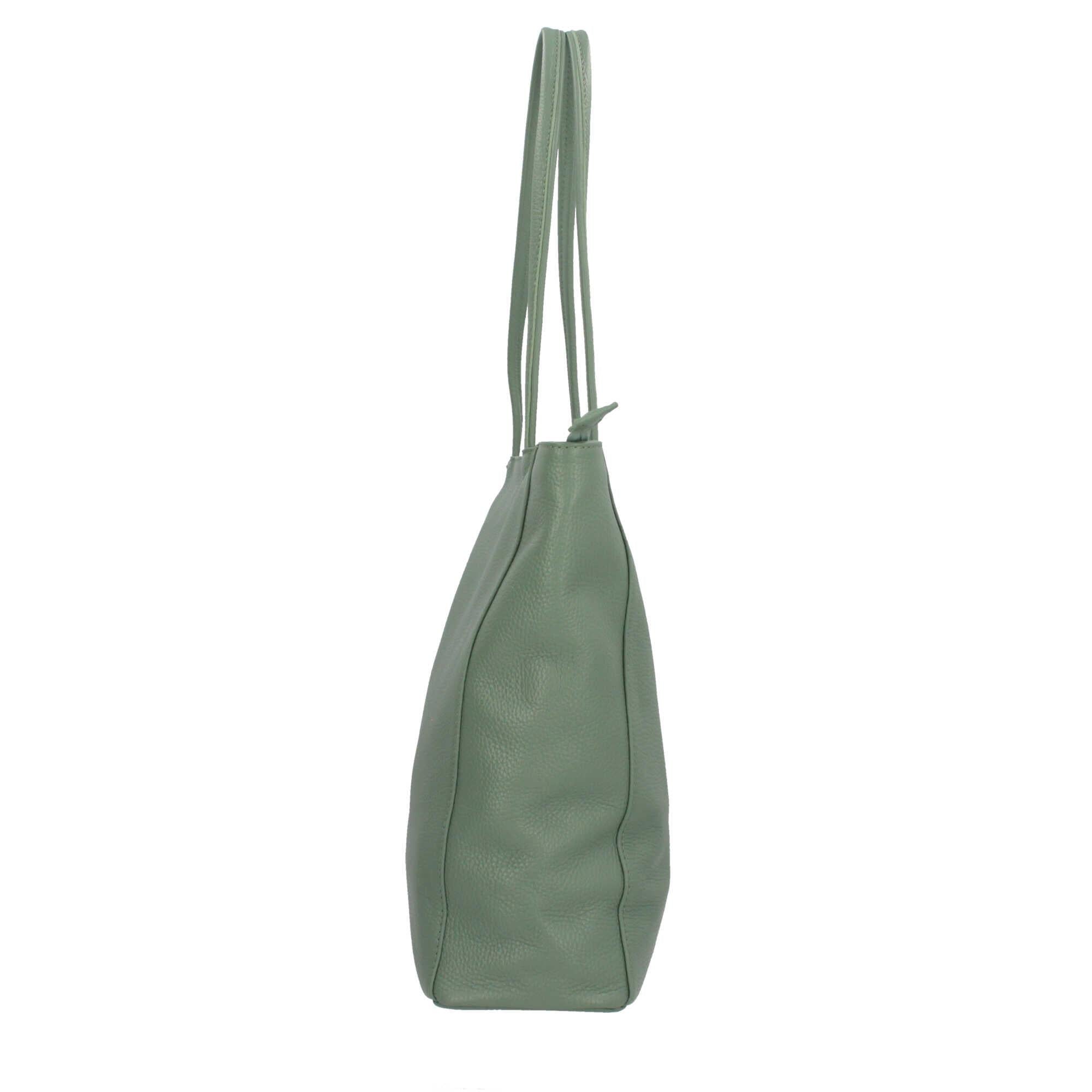 Borsa shopping con chiusura zip Made in italy