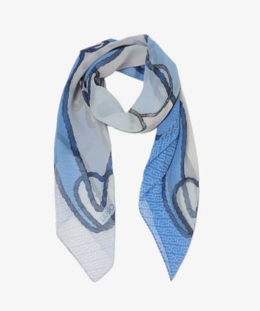 Foulard Liu Jo elegante con design moderno e stampa raffinata BLU TU | Giò Fashion