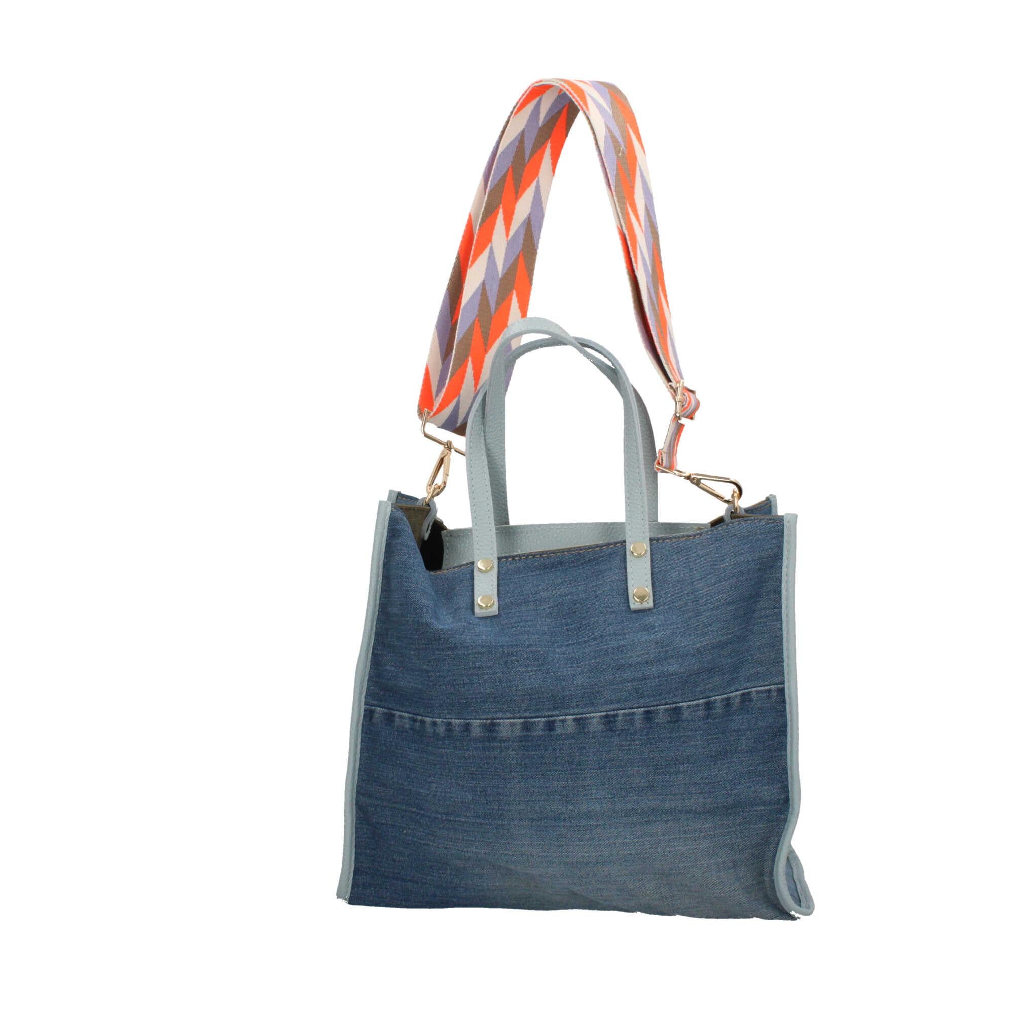 Borsa a mano in Denim Made in Italy