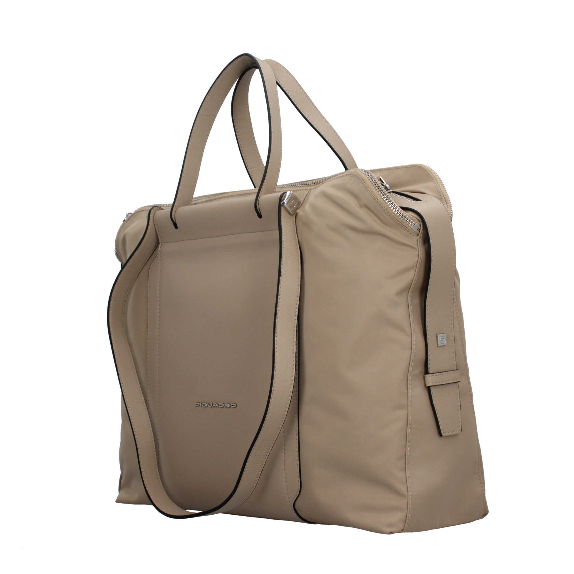 Piquadro borsa porta PC 14" in pelle con protezione antiurto e scomparti organizzati