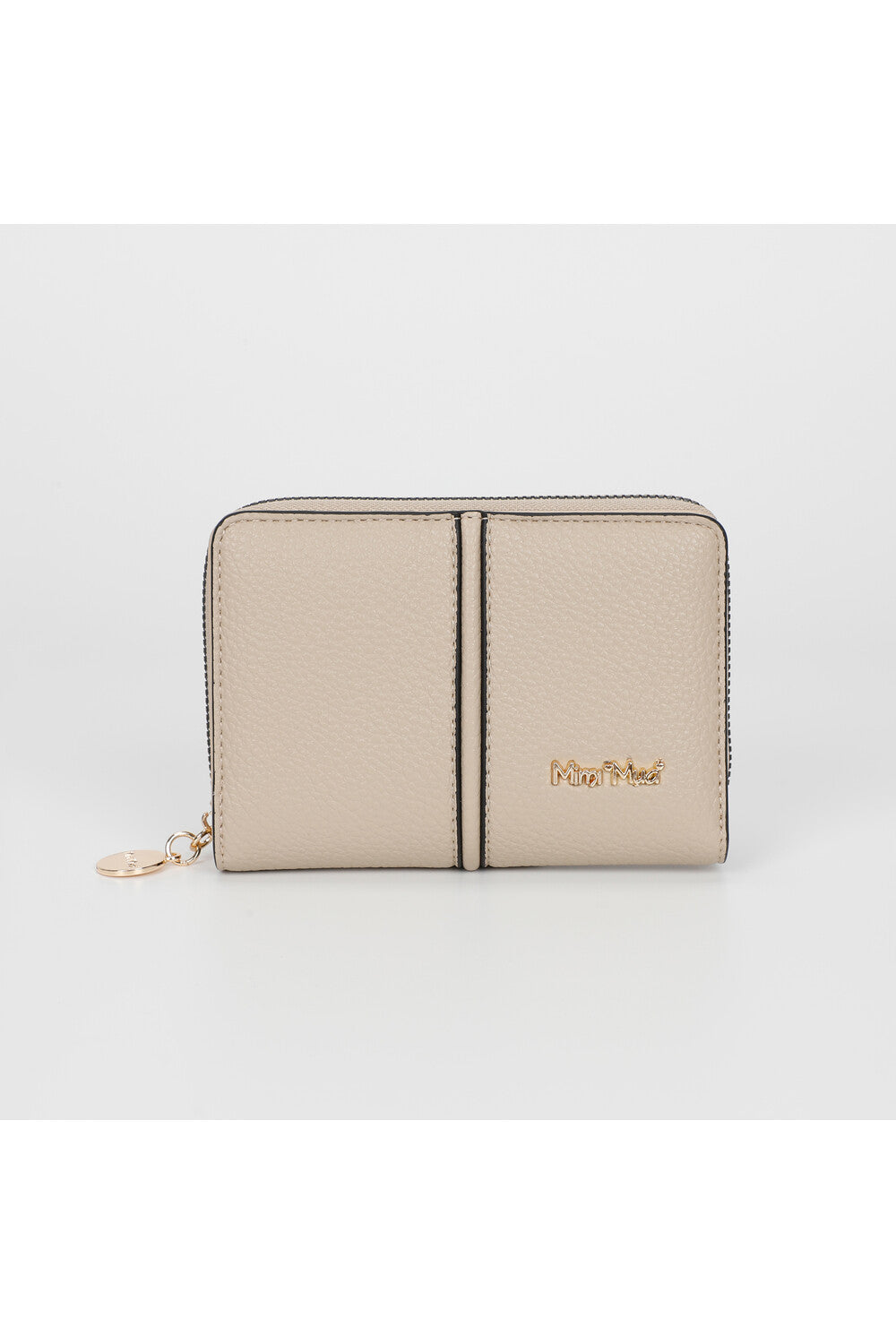 Portafoglio Mimi Mua compatto con zip Beige TU | Giò Fashion