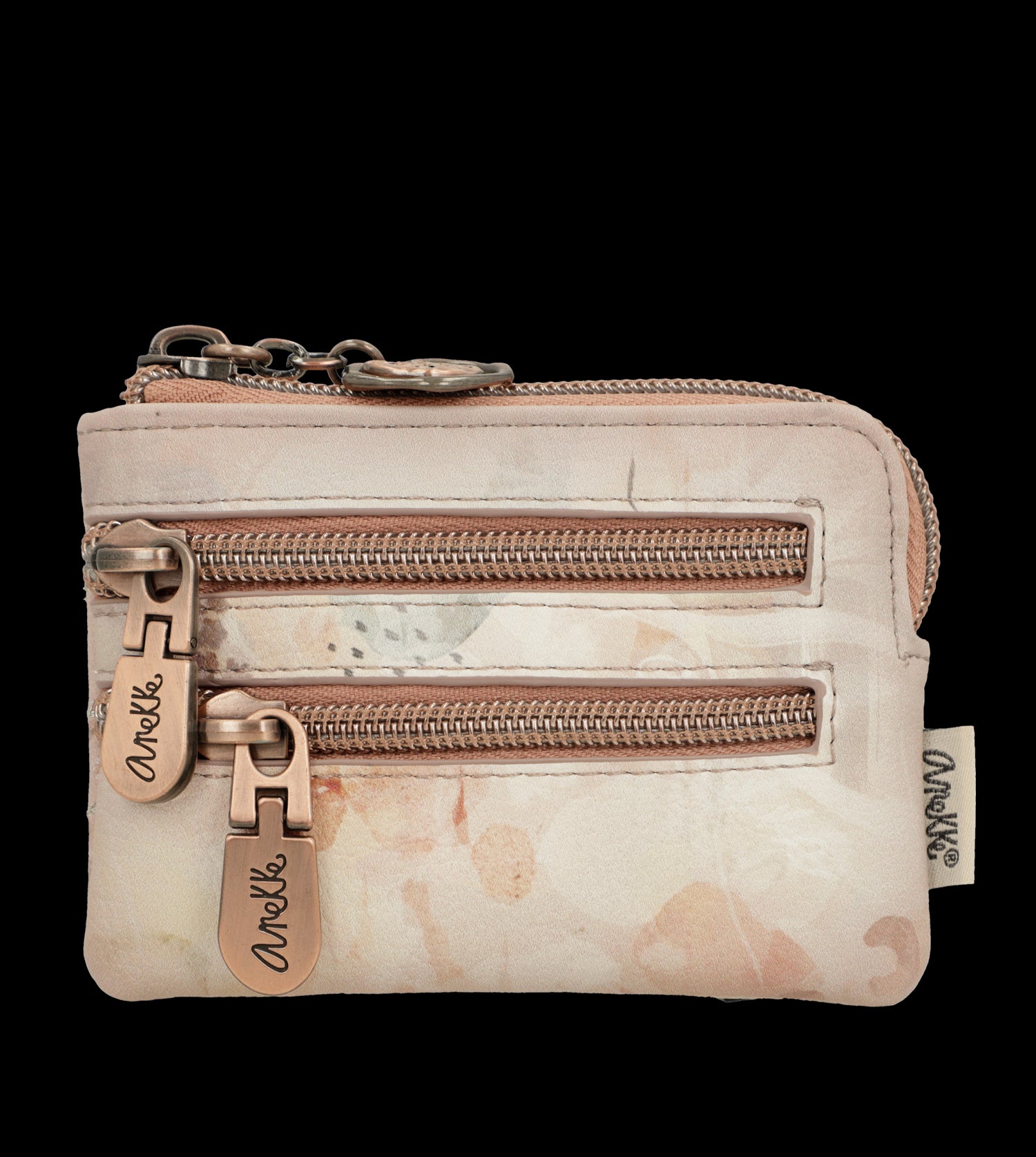 Portamonete Anekke compatto con chiusura zip e design romantico